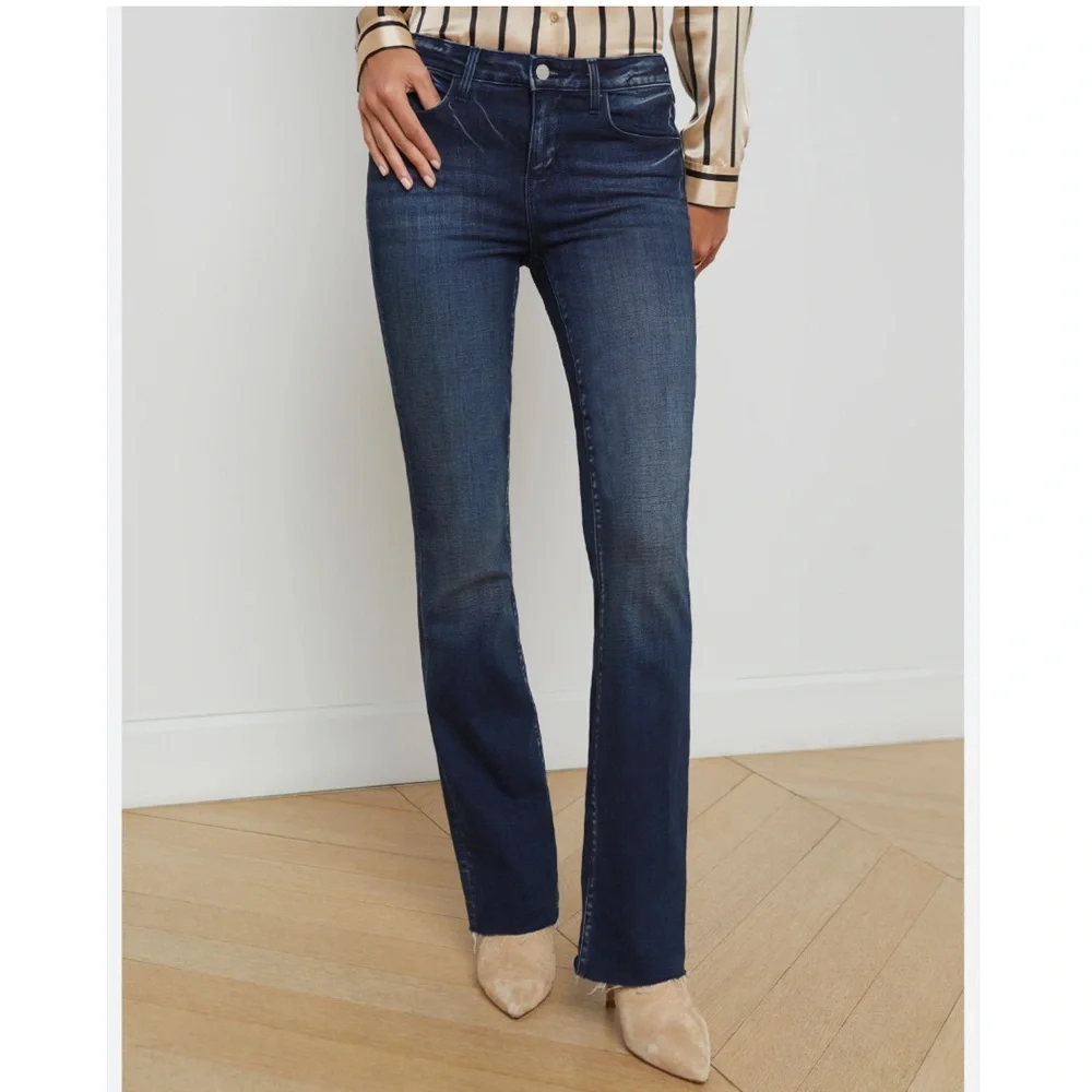 L’Agence Sneeki Low Rise Straight Jeans in Westmont. - Picture 3 of 12